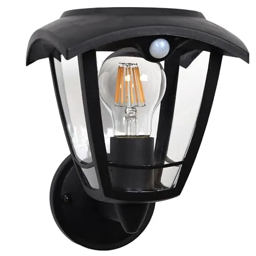 Solar Wandleuchte Mit Sensor LUMAX h22cm - Elegante Solar-Wandleuchte Lumax mit Dämmerungssensor. Sie liefert warmweißes Licht und hat eine Leuchtdauer von bis zu 8 Stunden. Perfekt für Terrassen und Wege, einfach zu installieren und sorgt für stimmungsvolle Akzente im Außenbereich.