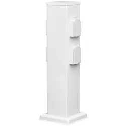 ledscom.de Garten Steckdosensäule POLLY – 4-fach, IP44, Edelstahl, 40 cm - Praktische 4-fach Steckdosensäule für den Außenbereich. Robustes, wetterfestes Design aus Edelstahl für eine sichere Stromverteilung im Garten. Ideal für Lichterketten, Rasenmäher und mehr.