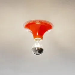 Artemide Teti Wand- und Deckenleuchte, orange - Lampen – Multifunktionale Wand- und Deckenleuchte von Artemide, entworfen von Vico Magistretti, ideal für individuelle oder gruppierte Beleuchtung.