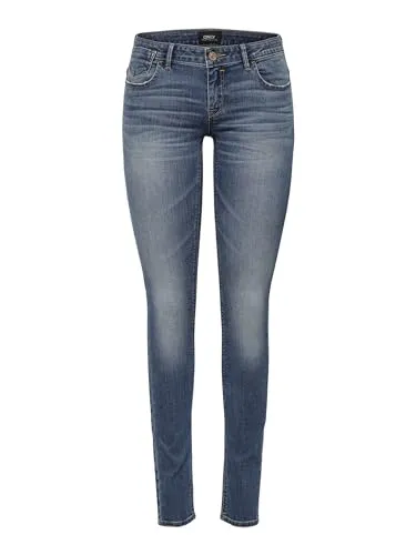 ONLY NOS Damen ONLCORAL Superlow SK JNS BB CRYA041 NOOS Skinny Jeans - Skinny Jeans mit tiefem Bund, perfekt für einen stylishen Look und optimalen Tragekomfort in Größe 36/L34.