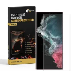 2x Hydrogel-Glass für Samsung Galaxy S22 Ultra Selbstheilend für Micro Kratzer 3D KLAR Panzerfolie Displayschutz Schutzfolie Screen-Protector