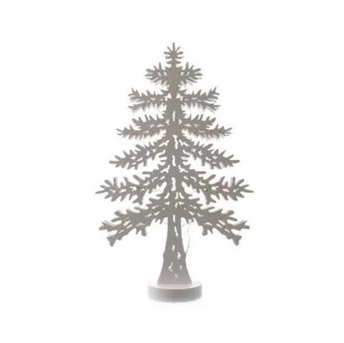 Kaemingk LED Baum Kaemingk Silhouette Holz weiß, LED fest integriert