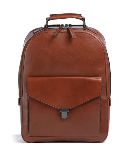The Bridge 1980 Rucksack - Herren | braun 06271601-1A - Eleganter The Bridge 1980 Rucksack aus hochwertigem, fein genarbtem Rindsleder in marrone. Ideal für den Alltag und stilvoll im Einsatz.