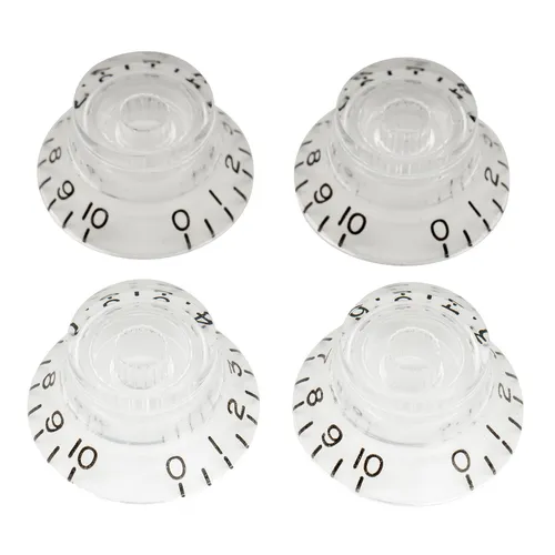 Musiclily Pro 4Pcs Transparent Metric Guitar Hat Knobs For Epiphone Les Paul SG