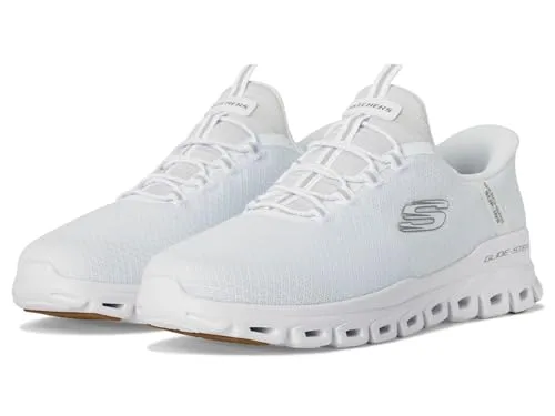 Skechers Herren Glide-Step Noxus Hands Free Slip-in Sneaker, Weiss/opulenter Garten, 45.5 EU - Bequeme Herren Slip-In Sneaker von Skechers mit innovativer Glide-Step-Technologie. Ideal für lässige Anlässe und den Alltag, bieten diese Schuhe hervorragenden Komfort und eine flexible Passform.