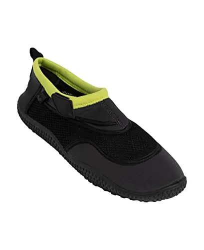 Arena ARENA WATERSHOES Badeschuh - Badeschuhe mit robuster Gummisohle und weichem Stoff, ideal für felsige Strände und Flüsse. Leicht anziehbar dank Fersenlasche und mit stylischen neonfarbenen Verzierungen.