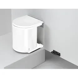 Wesco Die Runden Einbaueimer 13 Liter Weiß - Haushaltszubehör: Ideal für 40er Spülenunterschränke, mit automatischem Deckelheber und einfacher Reinigung durch bewährte Schwenkautomatik.