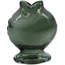 House Doctor - Fisch Vase, H 17,5 cm, smoked grey