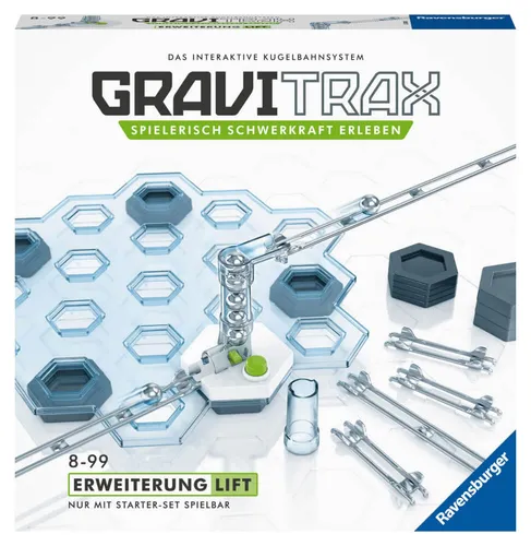 GraviTrax 27611 Erweiterungs-Set Lift für das interaktive Kugelbahnsystem, Bunt