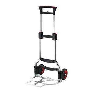 RuXXac Sackkarre Exclusive 2234-81V3 - Klappbare Sackkarre aus Edelstahl mit 125 kg Tragkraft, ausgestattet mit pannensicheren Vollgummireifen für einfache Handhabung und Stabilität beim Transport.
