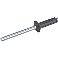 GOEBEL 1000 Popnieten Aluminium Stahl 4,0 x 10,0 mm Flachkopf RAL9005 Schwarz Nieten Blindniete Rainbow Standard
