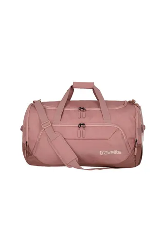travelite Kick Off Reisetasche groß - Leichte 73L Sport- und Freizeittasche in Rosé, ideal für Urlaub und Klinikaufenthalt, mit praktischem Nassfach
