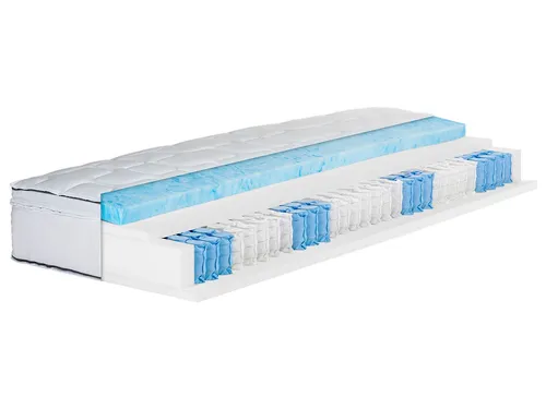 BeCo 7-Zonen Boxspring-Matratze Royal Flex mit Gelschaum-Topper (H4, 90 x 190 cm) - Matratzen mit 7 Zonen für optimalen Schlafkomfort, abnehmbarer Gelschaum-Topper sorgt für zusätzliche Entlastung und ist ideal für erholsame Nächte.