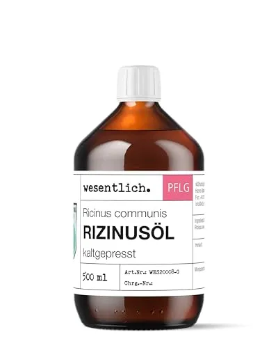 wesentlich. Körperöl Rizinusöl kaltgepresst 500ml - Reines Rizinusöl kaltgepresst, ideal zur Haut- und Haarpflege. Vielseitig einsetzbar, auch für Lippenpflege. Entdecken Sie hochwertige Hautpflegeprodukte von wesentlich.