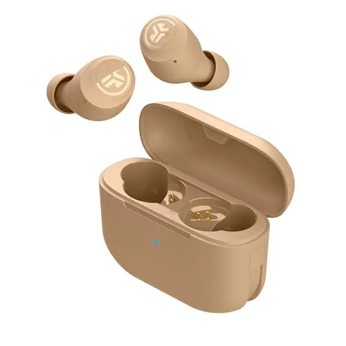 JLab Go Air Pop+ In Ear Kopfhörer kabellos Bluetooth, True Wireless Kopfhörer, 35+ Std Headphones, kabellose Ohrhörer, Earbuds mit Mikrofon, USB-C Ladebox, Dual Connect, EQ3 Sound, Tone 728