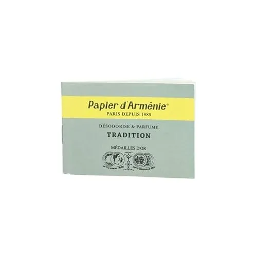 DOCTEUR VALNET Armenisches Papier 'Papier D'Armenie' - natürliches desodorierendes Mittel (1 Notizblock mit 12 Blättern)