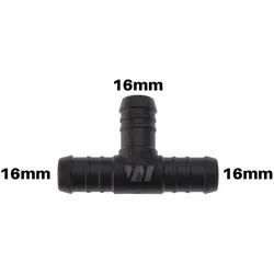 WamSter® T Schlauchverbinder Pipe Connector 16mm Durchmesser