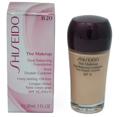 Shiseido The Makeup Dual Balancing Foundation, B20 Natural Light Beige , 30ml S
