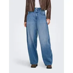 ONLY Female Jeans ONLTAYLOR Hohe Taille Barrel Fit Jeans - Stylische Barrel Fit Jeans mit hoher Taille, aus 75% Baumwolle und 25% recycelter Baumwolle – ideal für nachhaltige Mode und komfortablen Sitz.