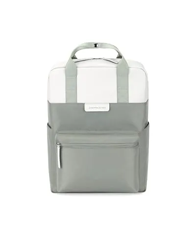 KAPTEN & SON - BERGEN - muted sage Rucksack - Stylischer Rucksack aus recyceltem PET mit 15 Zoll Laptopfach, wasserabweisend und ideal für Schule, Uni oder Freizeit.
