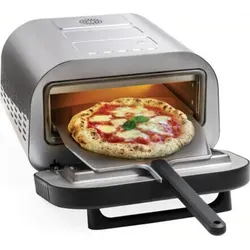 MACOM Just Kitchen Pizzaofen 1700W - Elektrischer Pizzaofen mit 400°C Maximaltemperatur und 7L Kapazität, ideal für die Zubereitung von köstlichen Pizzen für bis zu 3 Personen.