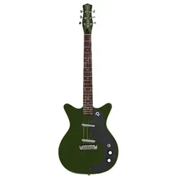 Danelectro Blackout 59 Green Envy E-Gitarre - Klassische E-Gitarre mit semi-hollow Körper, einzigartigen Lipstick® Pickups und hochwertiger Verarbeitung. Ideal für kreative Musiker, die einen modernen Klang in einem retro-inspirierten Design suchen.