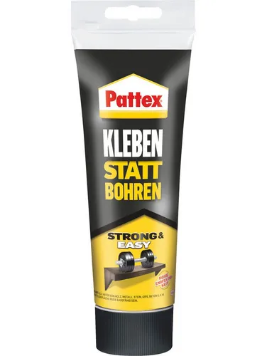 Pattex Kleben statt Bohren Montagekleber 250 g - Sonstige Klebemittel - Kleben ohne Lärm und Staub! Der lösungsmittelfreie Montagekleber haftet auf fast allen Materialien und überzeugt durch hohe Endfestigkeit.