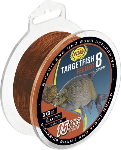 WFT Schnur Targetfish 8 Feeder Blood Red Länge 2000m ø 0,09mm