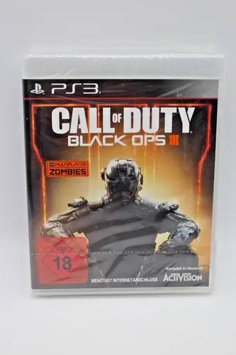 Call Of Duty: Black Ops 3 - PS3 Spiel Neu & OVP - Actiongeladenes Shooter-Spiel für die Sony PlayStation 3, bietet packende Multiplayer-Action und fesselnde Kampagne.