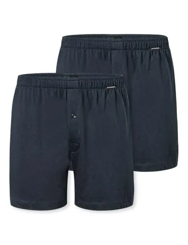 SCHIESSER Boxershorts Multipacks für Herren, Gr. 10, Blau - Herrenunterhosen im praktischen Multipack, aus 100% Baumwolle für höchsten Tragekomfort und eine lockere Passform mit Eingriff.
