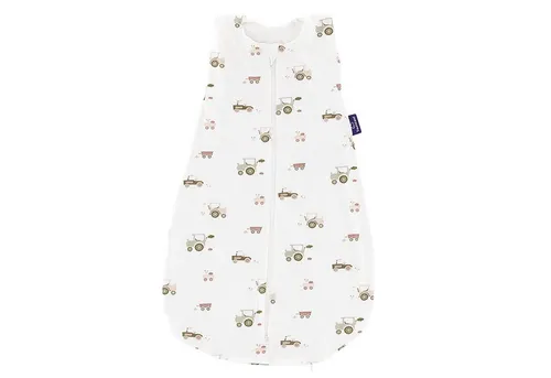 Träumeland Sommerschlafsack LIEBMICH Baumwolle Little Farm grün Größe 70 - Schlafsäcke für Babys, aus 100 % Baumwolle, atmungsaktiv und ideal für warme Sommertage.