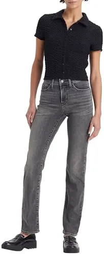 Levi's Damen 314 Shaping Straight Jeans - Figurschmeichelnde Straight Jeans mit Stretch für optimalen Tragekomfort. Sie betont die Figur und verlängert optisch die Beine – ideal für jeden Anlass.