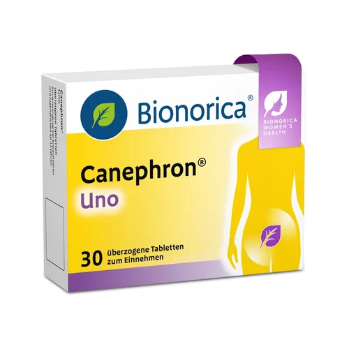 Canephron Uno 30 ST - Pflanzliches Arzneimittel zur Unterstützung bei Harnwegserkrankungen, lindert häufiges Wasserlassen und Brennen. Ideal zur Durchspülung der Harnwege und Verminderung von Nierengrieß.