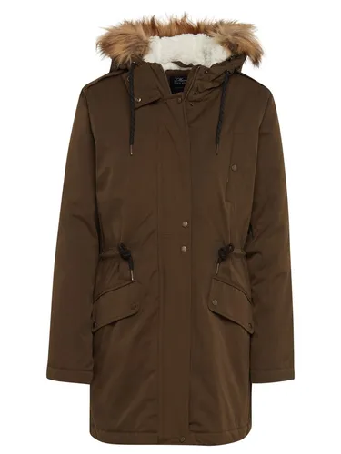 Mavi Parka Forest Green Coat mit Kapuze - Funktionsjacke mit Kunstfell-Besatz, ideal für kalte Tage und bietet zusätzlichen Schutz durch die Kapuze und die drei praktischen Taschen.