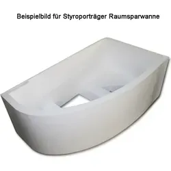 Styroporträger für Badewanne Versys 170 R - Fertiger Styroporträger für Badewannen, ideal zum befliesen. Mit einer Länge von 170 cm und einer Gesamthöhe von 64 cm bietet er Stabilität und einfache Installation.