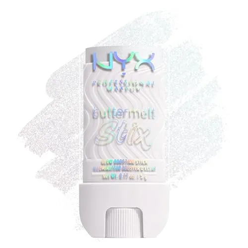 NYX Professional Makeup Buttermelt Stix, Glow Boosting Highlighter Stick mit Sheabutter & butterweicher Textur für natürlichen Glazed-Glow, wischfest & bis 8h Halt, Farbe: That's So Melt