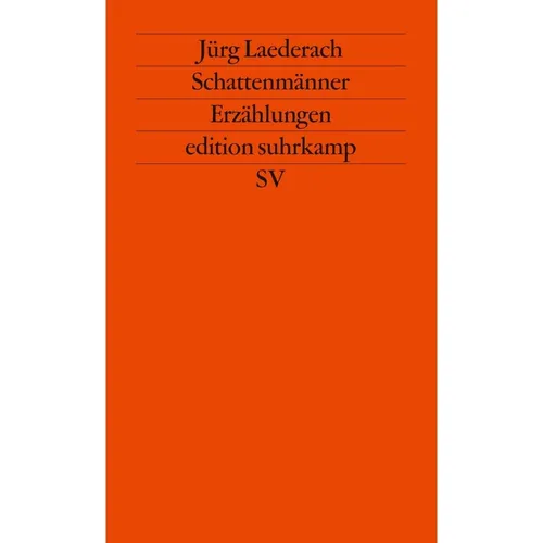 Suhrkamp Edit.Suhrk.1929 Laederach.Schattenmänn. (Deutsch, Jürg Laederach, 1994) (44838444)