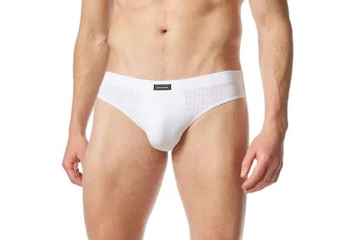 Bruno Banani Herren Sportslip Check Line 2.0 Slip, per Pack Weiß (Weiß Karo 1612), Large (Herstellergröße: L)