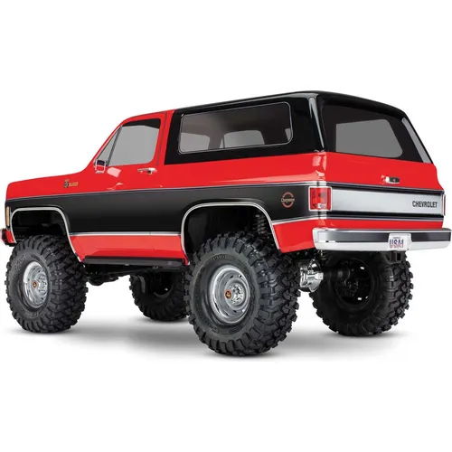 TRAXXAS TRX-4 Chevy Blazer 4x4 Rot RTR 1/10 - RC-Modelle - Offroad-fähiger 4 WD Scale Chevy Blazer in auffälligem Rot, bereit für Abenteuer im Gelände, einfach zu bedienen dank RTR (Ready to Run)