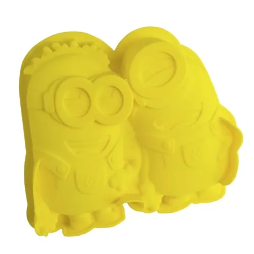 Backform Minions Silikon | Kuchen | Gebäck | Backen | Dessert | Geburtstag | Dave | Stuart | Kumpel | Freundschaft | gelb | hitzebeständig | lebensmittelecht | maximale Antihaftwirkung