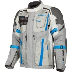 Klim Badlands Pro Textiljacke grau Herren, XL - Textiljacke für Langstrecken-Abenteuer, mit Gore-Tex 3-Layer Pro Shell für besten Wetterschutz und maßgeschneiderten D3O® Protektoren für maximalen Aufprallschutz.