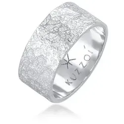 Kuzzoi Herrenring - Massiv Handgeschmiedet aus 925 Sterling Silber - Ringe für Herren, handgearbeitet im rustikalen Used Look, ideal für Biker und modebewusste Männer. Hochwertiges 925er Sterlingsilber, perfekt als Geschenk.