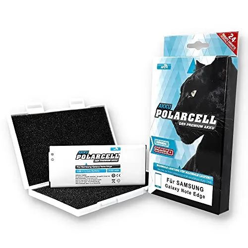 PolarCell NFC Akku für Samsung Galaxy Note Edge SM-N915F | ersetzt Original-Akku EB-BN915BBE - EB-BN915BBC - EB-BN915BBK | 3150mAh Starke Ersatz-Batterie | selektierte  Qualitätszellen