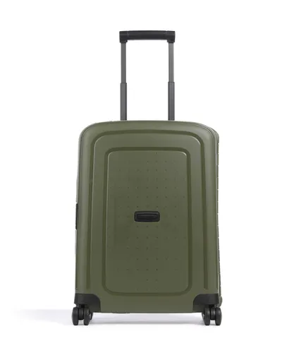 Samsonite S'Cure Spinner 55 cm – Olivfarbener Kabinentrolley mit 4 Rollen - Praktischer Kabinentrolley von Samsonite, 55 cm, mit 4 stabilen Rollen für müheloses Reisen. Robuste Bauweise und stilvolles Design machen ihn zum idealen Begleiter.