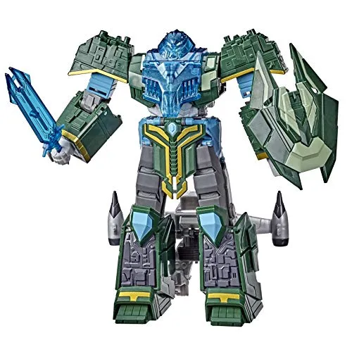 Transformers Bumblebee Cyberverse Adventures Ultimate Iaconus Action-Figur - 22,5 cm groß, mit Energon Armor für Power-Up Modus und verwandelbarem Raumschiff