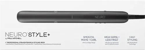 Paul Mitchell Neuro Style+ 1 Stk. Glätteisen - Professionelles Glätteisen mit NeutraHeat-Technologie für maximalen Glanz und flexible Styles. 2,5 cm breite CeraShine-Keramikplatten und 6 präzise Wärmestufen für individuelle Anpassung.