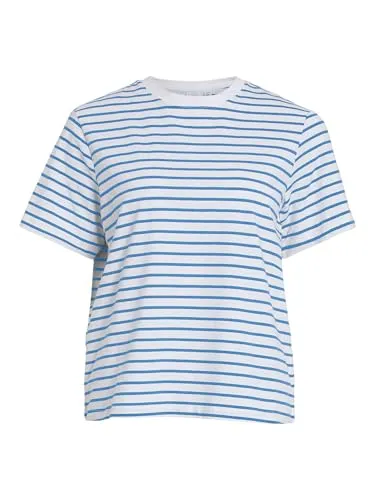 Vila Kurzarmshirt VINORA S/S YD T-SHIRT - NOOS - Stylisches Kurzarmshirt von Vila mit elastischem Material für hohen Tragekomfort. Perfekt für vielseitige Outfits, ob im Büro oder in der Freizeit. Kombiniere es mit Hosen oder Cardigan für einen trendigen Look.