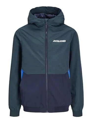 JACK & JONES JUNIOR Jungen JJERUSH Blocking Hood Bomber NOOS JNR Jacke, Magical Forest,176