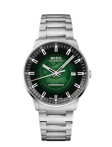 Mido Commander Gradient Herren Uhr M021.407.11.411.03 - Elegante Herrenarmbanduhr mit transparentem Zifferblatt, das die Uhrmachermechanik sichtbar macht. Hochwertiges Edelstahlgehäuse, kratzfestes Saphirglas und wasserdicht bis 5 ATM – ideal für den stilbewussten Träger.