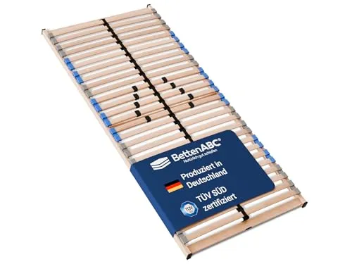 MaDeRa 7-Zonen-Lattenrost – TÜV SÜD GS geprüft, zur Selbstmontage - Lattenroste für optimalen Schlafkomfort mit 7-Zonen-Technologie, belastbar bis 200 kg und einfach zu montieren – ideal für dein Schlafzimmer oder Gästezimmer.